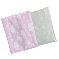 Bolsa de Semente para Cólicas, Dor e Gases em Recém Nascido Estampa Rosa Nuvem, Fronha Removível