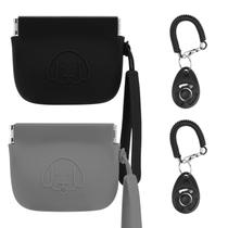 Bolsa de silicone para cães WALLFID 10x8x4 cm com fechamento automático