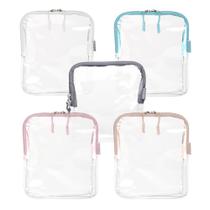 Bolsa de tamanho de um quarto aprovada pela TSA, BORSALI para viagem de mão, pacote com 5 Bolsa de tamanho de um quarto aprovada pela TSA, BORSALI para viagem de mão, pacote com 5