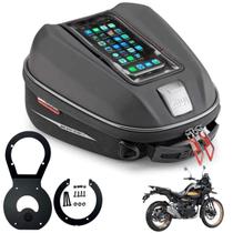 Bolsa de Tanque Givi St611 6L + Flange Bf92 Himalayan 450 Bolsa de Tanque Givi St611 6L + Flange Bf92 Himalayan 450