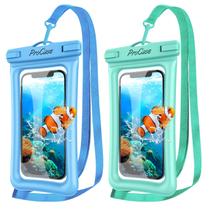 Bolsa de telefone flutuante à prova d'água ProCase, pacote com 2 unidades, azul/verde