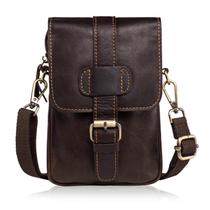 Bolsa de telefone Hengwin em couro genuíno para cinto iPhone 16 Pro Max