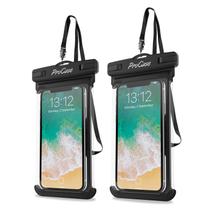 Bolsa de telefone impermeável ProCase, pacote com 2 unidades para iPhone e Galaxy Bolsa de telefone impermeável ProCase, pacote com 2 unidades para iPhone e Galaxy