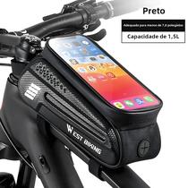 Bolsa De Telefone Para Ciclismo Com Tela Sensível Ao Toque, À Prova D'água, 1,5l, West Biking, Tubo