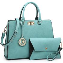 Bolsa de trabalho feminina Dasein, sacola com conjunto de embreagem Bolsa de trabalho feminina Dasein, sacola com conjunto de embreagem