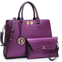 Bolsa de trabalho feminina Dasein, sacola com conjunto de embreagem Bolsa de trabalho feminina Dasein, sacola com conjunto de embreagem