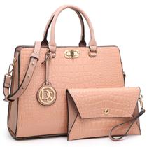 Bolsa de trabalho feminina Dasein, sacola com conjunto de embreagem Bolsa de trabalho feminina Dasein, sacola com conjunto de embreagem