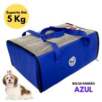 Bolsa de Transporte Aéreo para Cachorro Padrão Azul