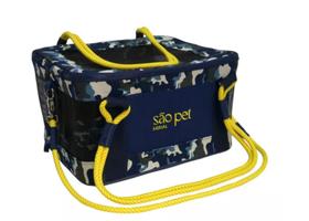 Bolsa De Transporte Aéreo Sao Pet Gol 43x32x24cm Azul Selva