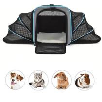 Bolsa De Transporte Cães E Gatos Expansível Pet Avião Luxo