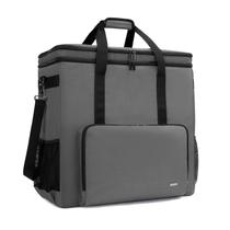 Bolsa de transporte CURMIO, torre de PC de camada dupla, teclado e mouse, cinza