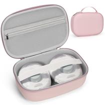Bolsa de transporte de bombas de mama compatível com a maioria das bombas de mama vestíveis, bolsa de extração de leite vestível Hard Shell com bandeja removível à prova d'água, bolsa de armazenamento de bomba de mama Bolsa de transporte de bombas de mama compatível com a maioria das bombas de mama vestíveis, bolsa de extração de leite vestível Hard Shell com bandeja removível à prova d'água, bolsa de armazenamento de bomba de mama