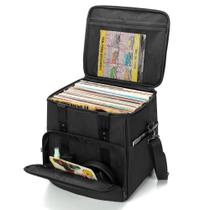 Bolsa de transporte de discos de vinil, estojo de armazenamento Trunab para 60 LP