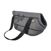 Bolsa de Transporte Fábrica Pet Aberta New Collection Preto para Cães e Gatos - Tamanho G