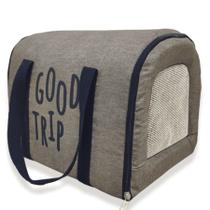 Bolsa de Transporte Fábrica Pet New Collection Bege para Cães e Gatos