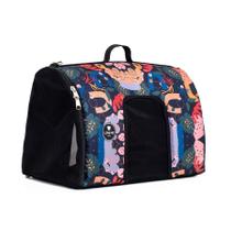 Bolsa de Transporte I Love Pet Floral Marinho para Cães e Gatos - M