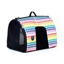Bolsa de Transporte I Love Pet Pied de Poule Arco-Íris para Cães e Gatos - P Bolsa de Transporte I Love Pet Pied de Poule Arco-Íris para Cães e Gatos - P