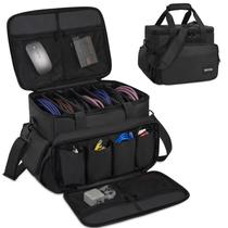 Bolsa de transporte IBVIVIC DJ Cable File Bag 36x30x25 cm preta