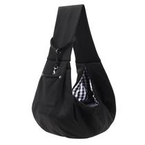 Bolsa de transporte para cães Sling ARZQUT reversível para cachorros de 15 libras preta