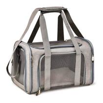 Bolsa De Transporte Para Pets Cachorro Cão e Gatos Cor Cinza 45*30*30