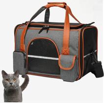 Bolsa De Transporte Pet Avião Para Cães E Gatos Luxo rf03