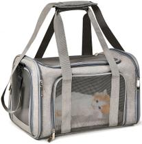 Bolsa De Transporte Pet Avião Para Cães Gatos Luxo Mala Mochila Ombro Viagem Aéreo Voo Cachorro 10kg CB02