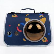 Bolsa de Transporte Pet Cápsula Astronauta - Visor Intercambiável 2 em 1 e Dobrável -