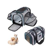 Bolsa de Transporte Pet Expansível Avião Passeio Cães Gatos