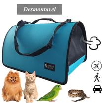 Bolsa de Transporte Pet Grife Luxo RF01 Turquesa 30x30x47cm