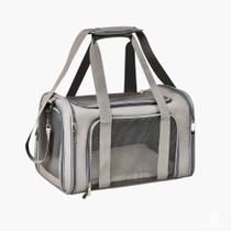 Bolsa de Transporte Pet para Cães e Gatos Viagem Avião Cabine Até 14kg Tecido Resistente com Tapete Macio e Alça de Ombro Bolsa de Transporte Pet para Cães e Gatos Viagem Avião Cabine Até 14kg Tecido Resistente com Tapete Macio e Alça de Ombro