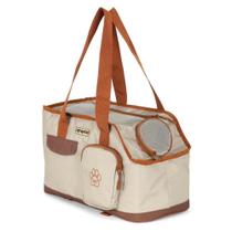 Bolsa De Transporte Pet Plush Bege Para Cães Gatos Coelhos Bolsa De Transporte Pet Plush Bege Para Cães Gatos Coelhos