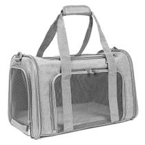 Bolsa de Transporte Pet Premium Dobrável - Tapete Conforto e Alça para Mala -