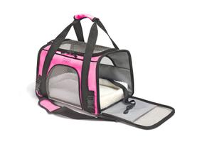 Bolsa de Transporte Pet Viagem Para Cães Gatos Perigot Pink