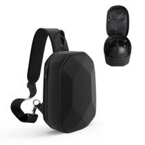 Bolsa de transporte rígida JSVER, mochila preta para Oculus Quest