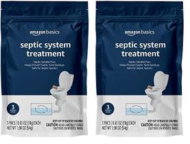 Bolsa de tratamento séptico Amazon Basics 18 ml sem perfume x6 Bolsa de tratamento séptico Amazon Basics 18 ml sem perfume x6