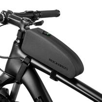 Bolsa de tubo superior de bicicleta ROCKBROS de nylon impermeável para bicicleta preta Bolsa de tubo superior de bicicleta ROCKBROS de nylon impermeável para bicicleta preta