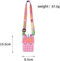 Bolsa de Unicórnio Pop para meninas, presente de Natal fashion Fidget