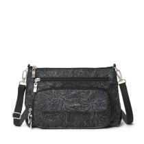 Bolsa de uso diário original Baggallini Midnight Blossom para mulher