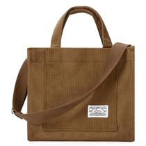 Bolsa de Veludo c 2 alças mão e ombro 2 Bolsos - Cor Marrom Bolsa de Veludo c 2 alças mão e ombro 2 Bolsos - Cor Marrom