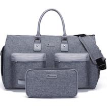 Bolsa de vestuário Modoker conversível com bolsa de higiene cinza 45L Bolsa de vestuário Modoker conversível com bolsa de higiene cinza 45L