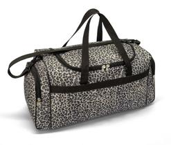 Bolsa de Viagem 3 divisões LS BV6441 estampa oncinha com alça tira colo e mãos Bolsa de Viagem 3 divisões LS BV6441 estampa oncinha com alça tira colo e mãos