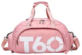 Bolsa de Viagem Academia Fitness 35L Esportiva em Fibra Sintetica 48cm rosa