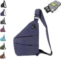 Bolsa de viagem anti-roubo ocalil para mulheres e homens azul