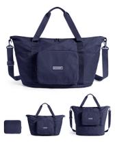 Bolsa de Viagem BAGSMART Dobrável e Expansível 37 L Azul-Marinho