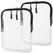 Bolsa de viagem BORSALI TSA, tamanho de um litro, aprovada para transporte, pacote com 2 Bolsa de viagem BORSALI TSA, tamanho de um litro, aprovada para transporte, pacote com 2
