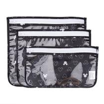 Bolsa de viagem Bumkins Disney Toiletry aprovada pela TSA, conjunto de 3