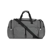 Bolsa de Viagem Color Block Bolso Duplo Frontal Cinza