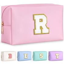Bolsa de viagem cosmética TOPEAST impermeável em couro PU rosa Bolsa de viagem cosmética TOPEAST impermeável em couro PU rosa