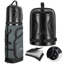 Bolsa de viagem de golfe UNIHIMAL 55 polegadas, estojo rígido para PC, rodas, cinza