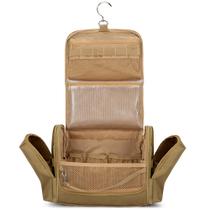 Bolsa de viagem de higiene pessoal Prokva Tactical Dopp Kit para homens cáqui